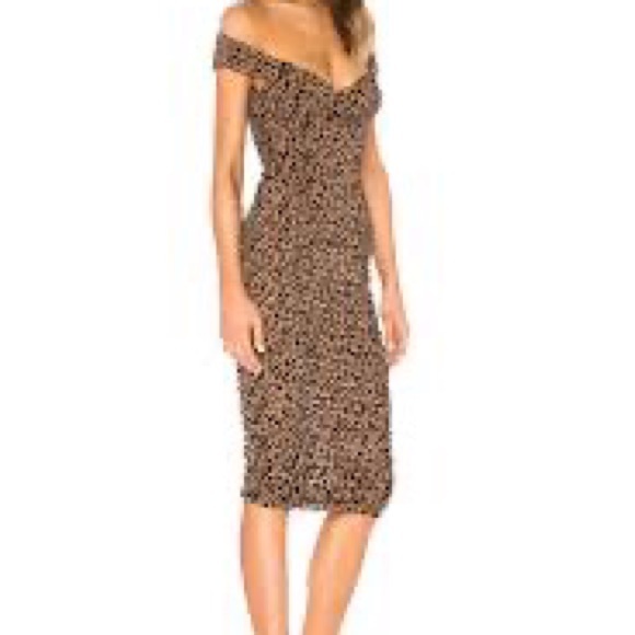 Majorelle Leopard Midi Dress - NWOT XS - Picture 2 of 2